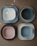 Round Dinnerware Bowl Set of 2 Caramel